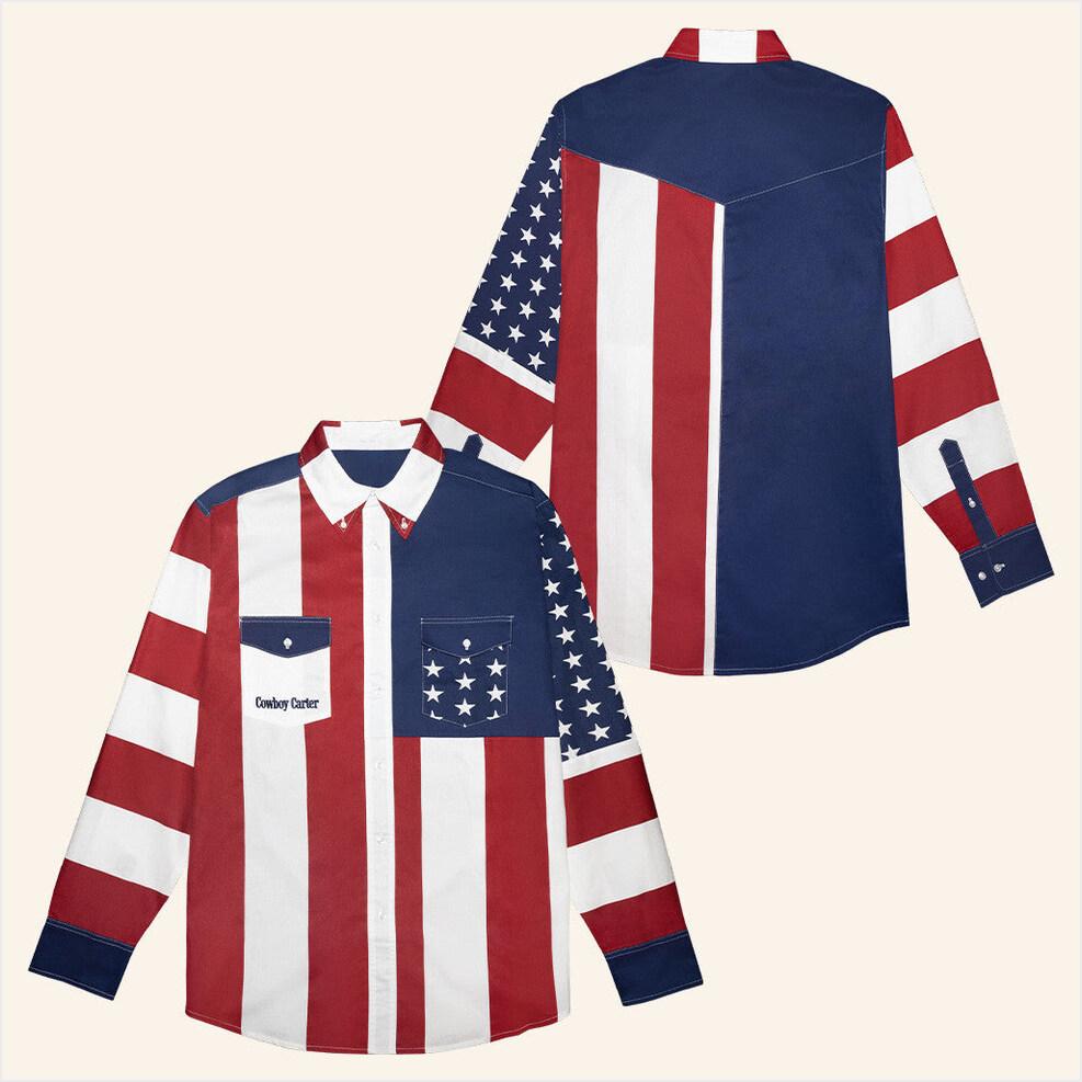 Cowboy Carter Long Sleeve Button Up Shirt Beyonce Shirt Beyonce Cowboy Carter Tour Merch 2025