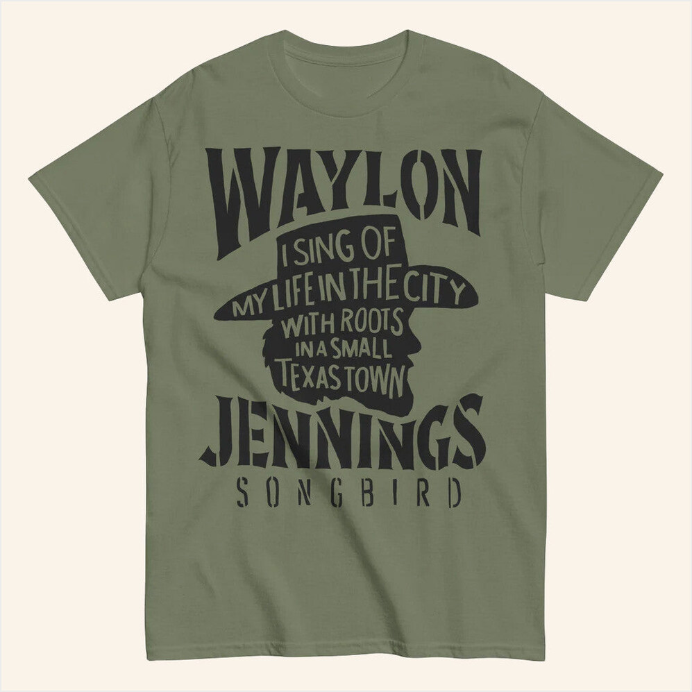 Cowboy Classic Waylon Jennings T-Shirt Waylon Merch Best Gifts For Husband Birthday Gift Ideas