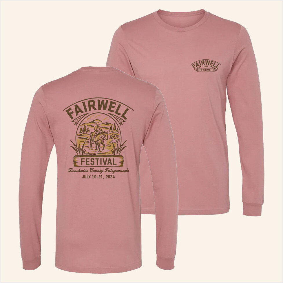 Cowboy Long Sleeve T-Shirt Fairwell Festival Merch Birthday Gifts For Dudes Best Friend Gifts