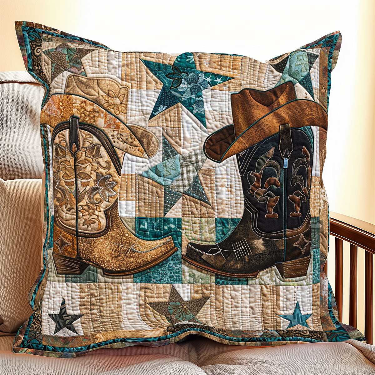 Cowboy Quilt Pillow Case Themed Cowboy Gifts Ideas For Him