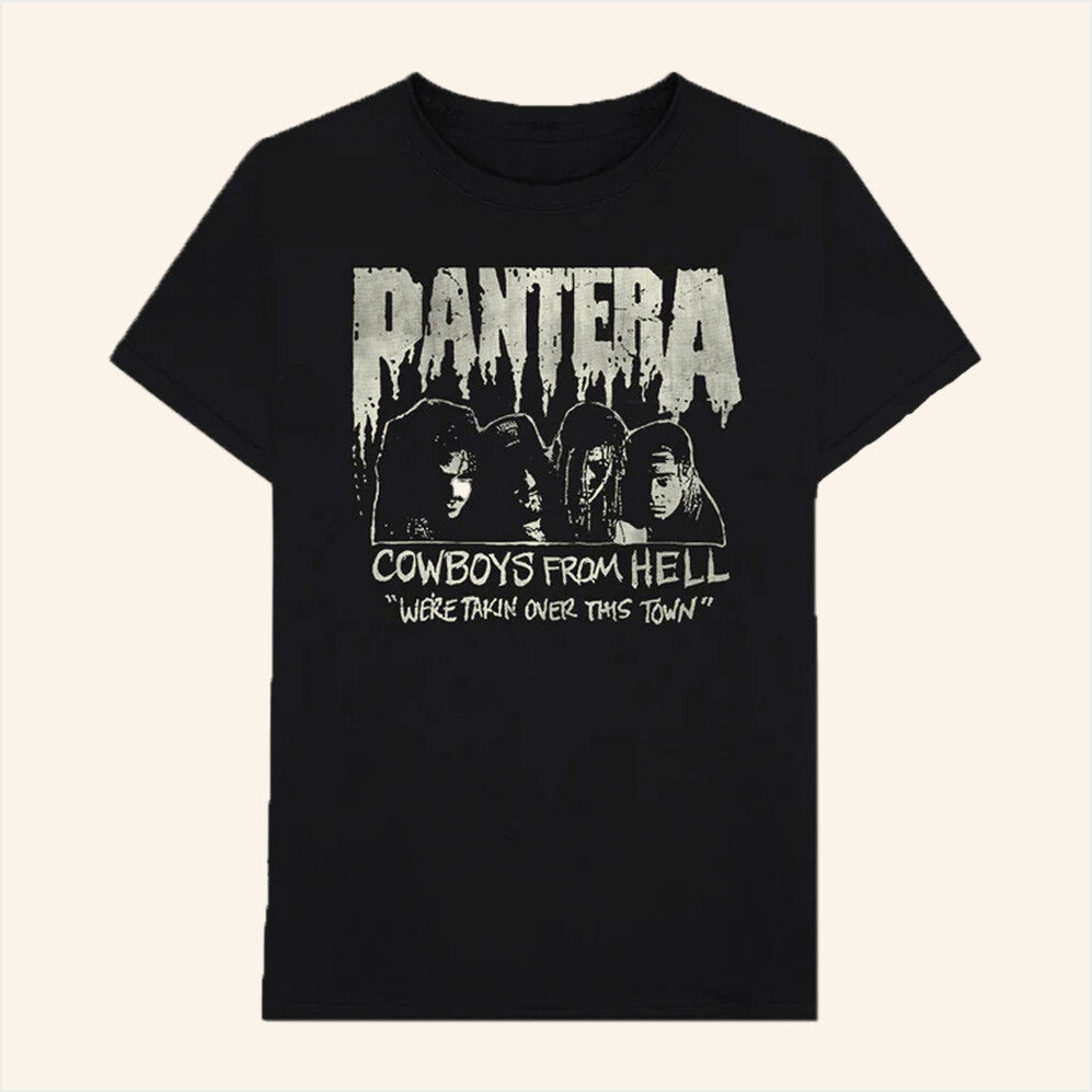 Cowboys From Hell Vintage Flyer T-Shirt Pantera Merch Unique Birthday Gifts For Boyfriend