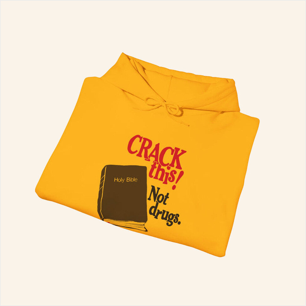 Crack This Not Drugs Bible Hoodie Bryce Crawford Merch Birthday Gifts For Best Friend