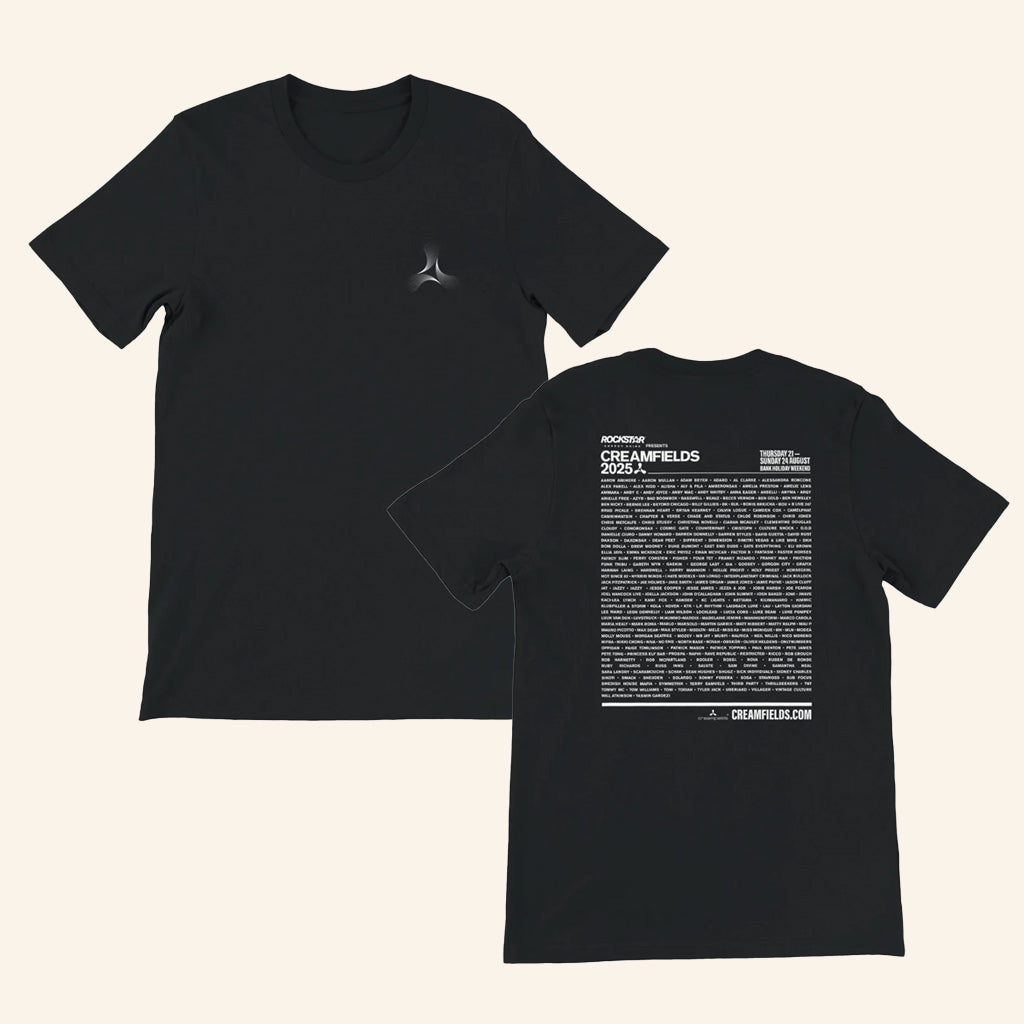 Creamfields Merch Creamfields 2025 Black T-Shirt Gifts For Dad
