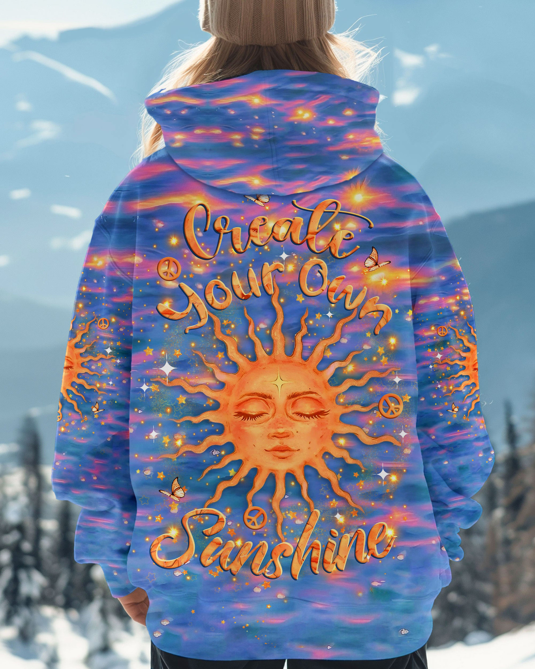 Create Your Own Sunshine Tie Dye Hoodie Sun Hoodie Gift Ideas For My Wife