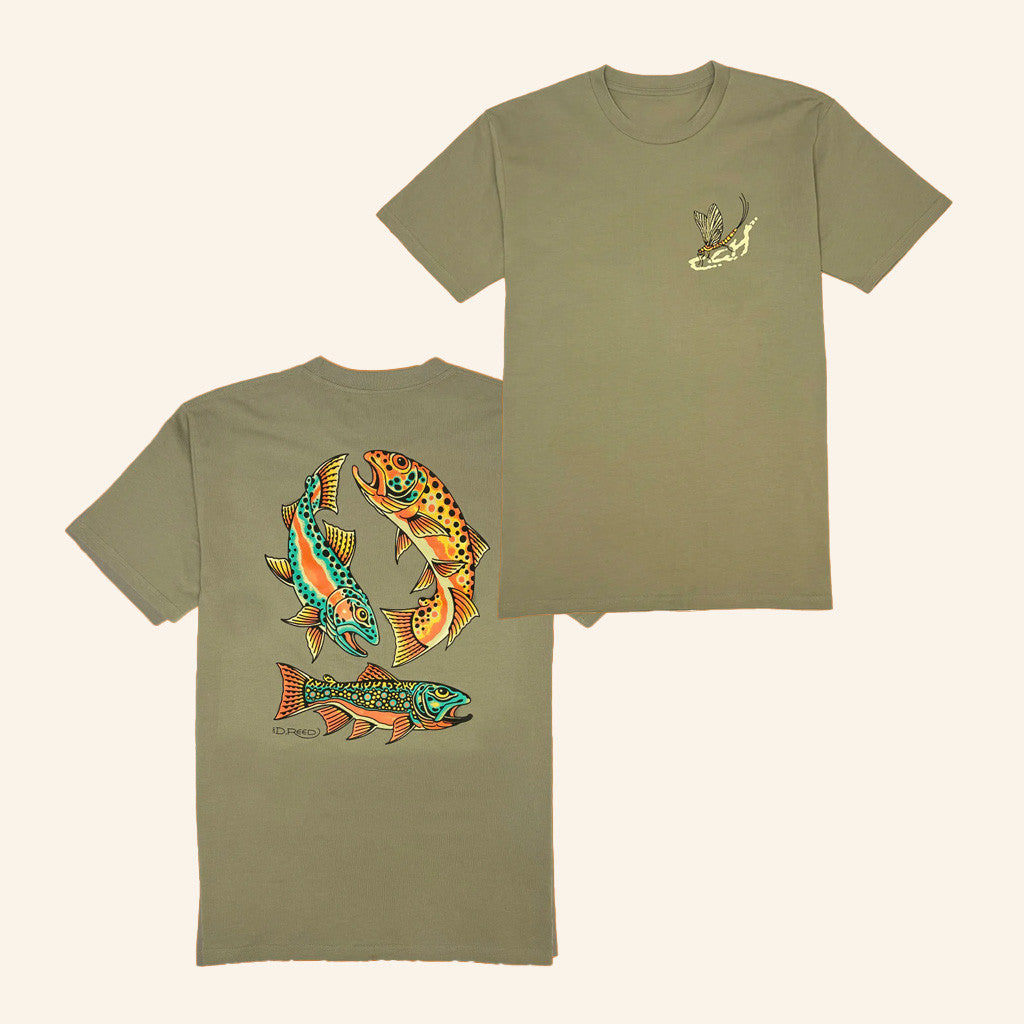 Crooked Creek Holler Merch Triple Trout Vol Ii T-Shirt Best Gifts For Dudes