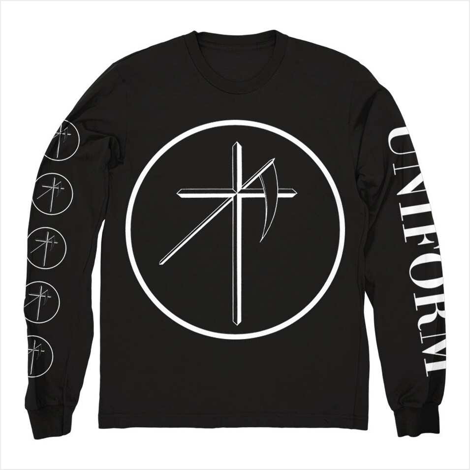 Cross Circle Black Long Sleeve Shirt Uniform Merch Uniform Shirt Father's Day Gifts For Husband