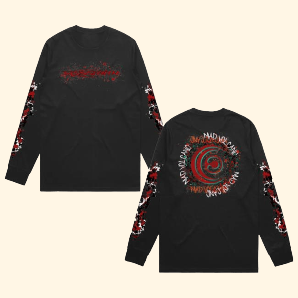 Crossfaith Mad Volcano Long Sleeve T-Shirt 24Hundred Merch First Fathers Day Birthday Gift