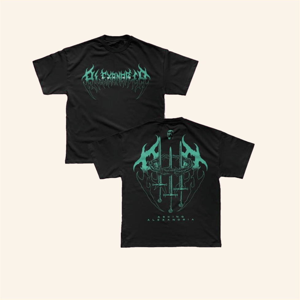 Crown Sword T-Shirt Asking Alexandria Merch Birthday Gifts For Rock Band Fans Best Friend Gifts