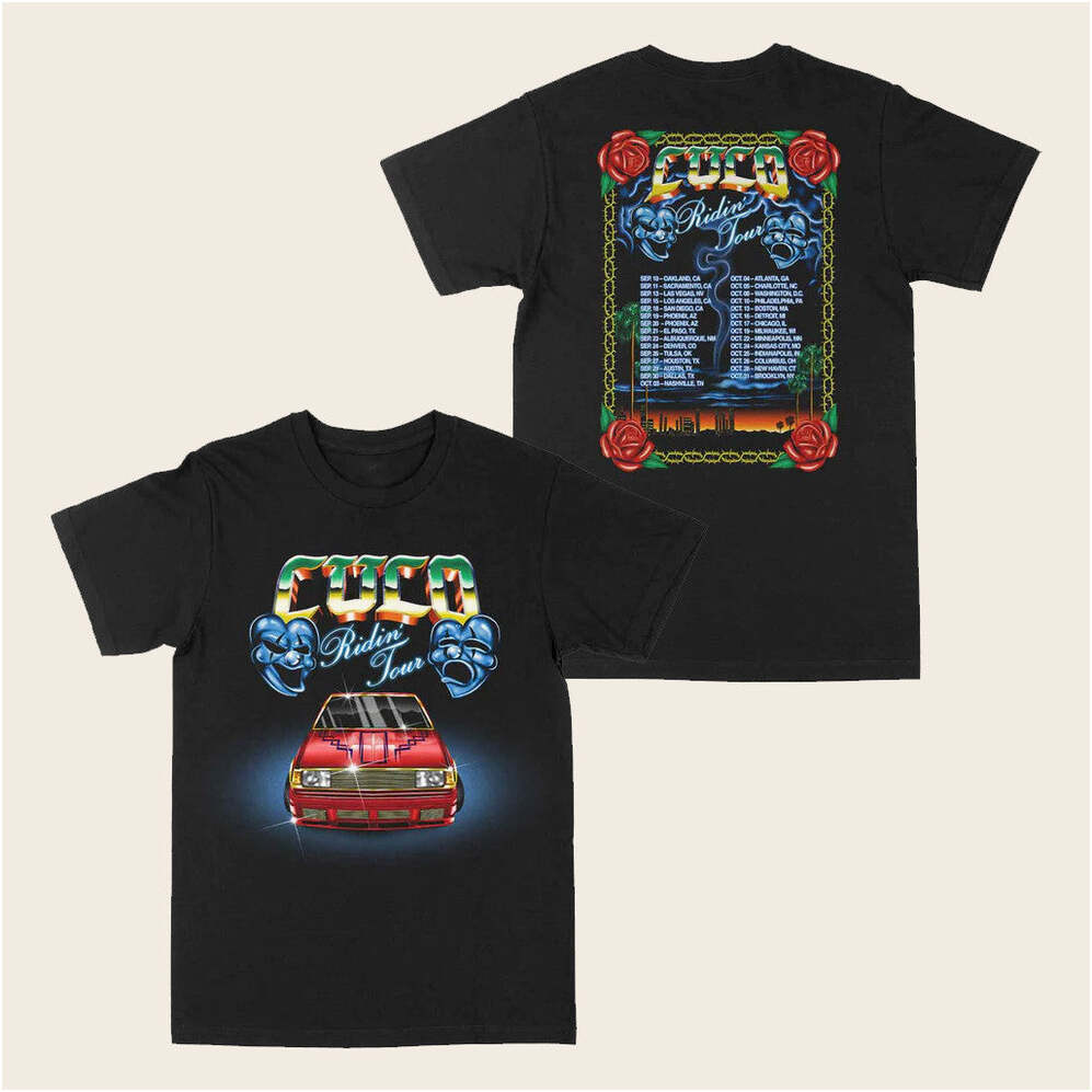 Cuco Official Merch Ridin Tour Shirt Gifts For Dudes Birthday Gifts For Fans Christmas Presents