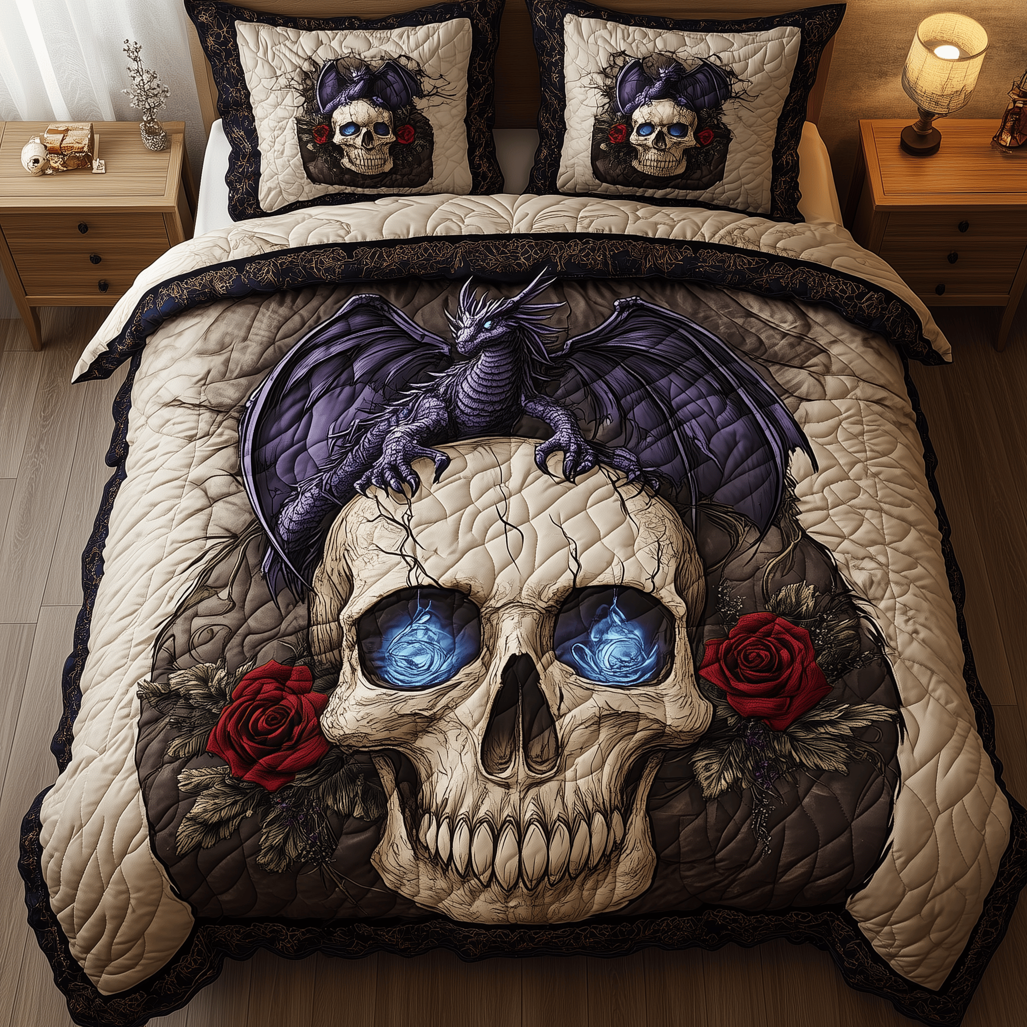 Cursed Flamekeeper Quilted Bedding Set Best Duvet Cover Bedspread Set Daughter Presents From Mum