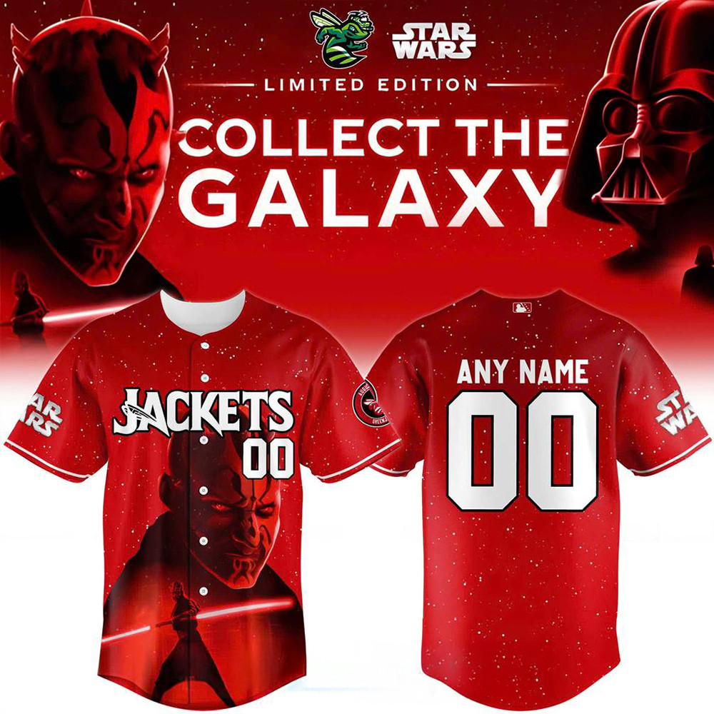 Custom Augusta Greenjackets X Star Wars Baseball Jersey 2025 Augusta Greenjackets Merch