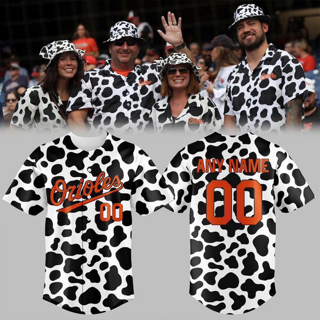 Custom Baltimore Orioles Happy Cow Appreciation Day Baseball Jersey Baltimore Orioles Merch