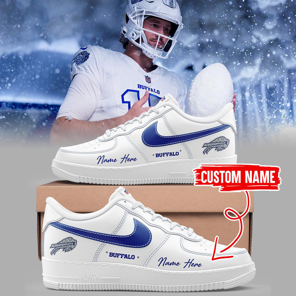 Custom Buffalo Bills Rivalries Cold Front Air Force 1 Shoes Sneakers Buffalo Bills Merch