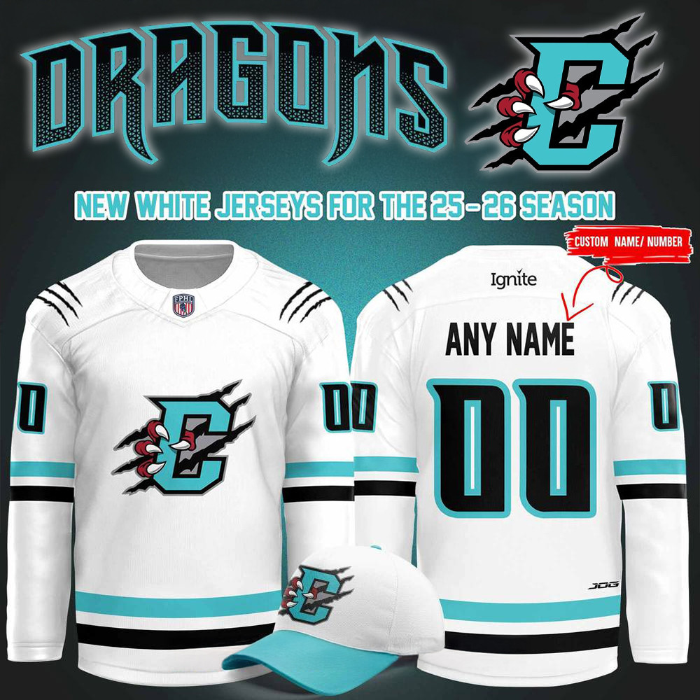 Custom Columbus River Dragons New Season 2526 Hockey Jersey Fan Merch Him Gifts