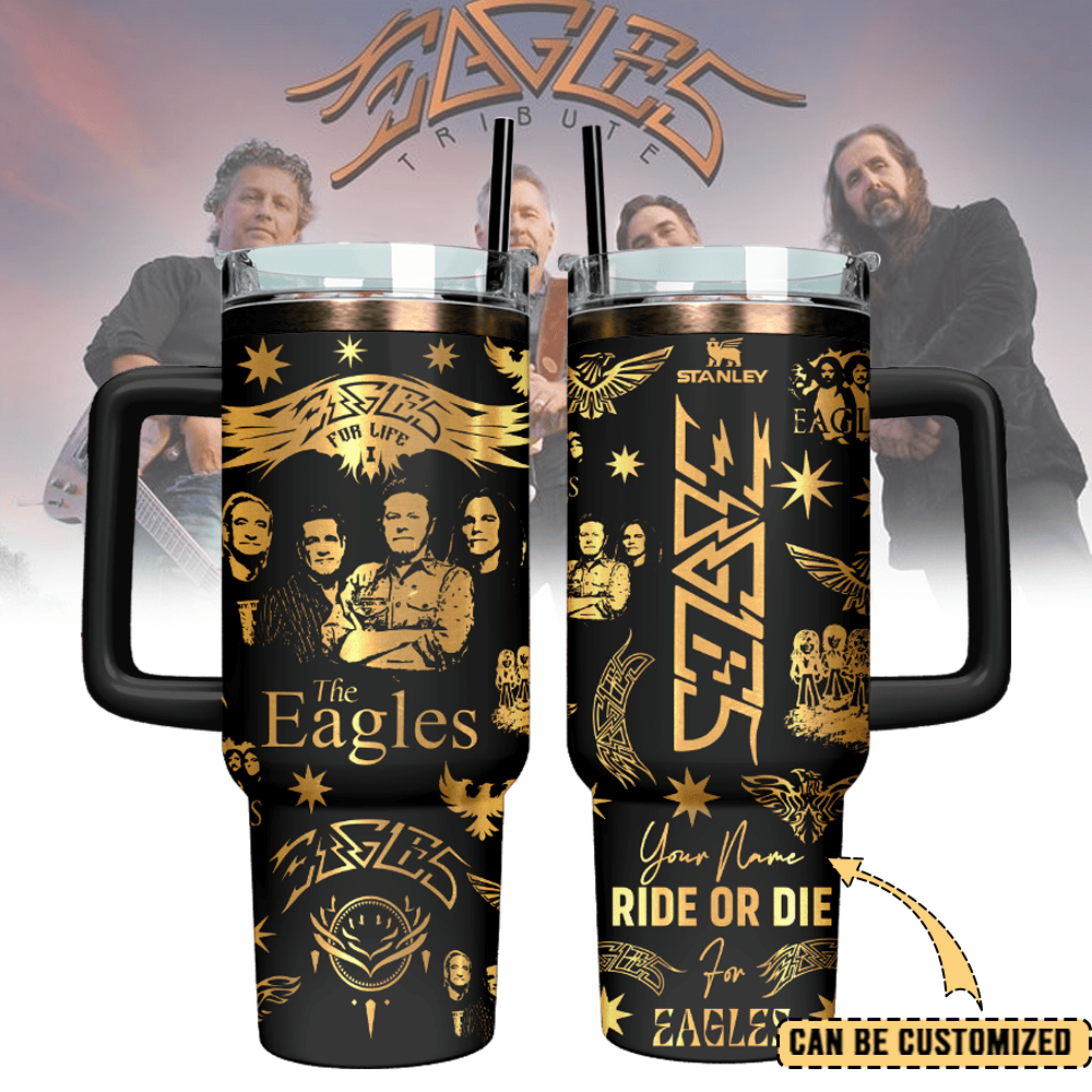 Custom Eagles Band Stanley Quencher Stainless Steel Tumbler Gifts For Music Enthusiasts