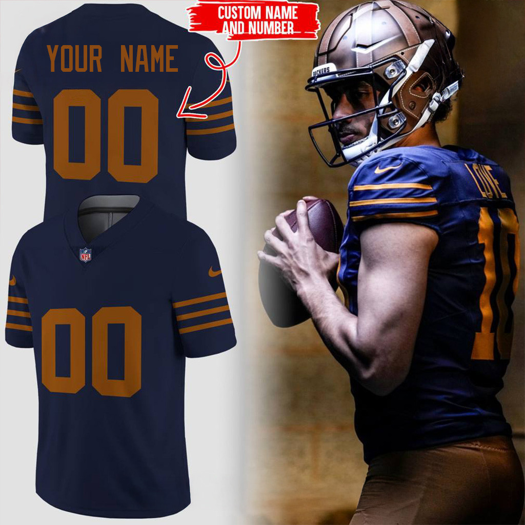 Custom Green Bay Packers 2025 New Uniform Football Jersey Packers Merch For Fans