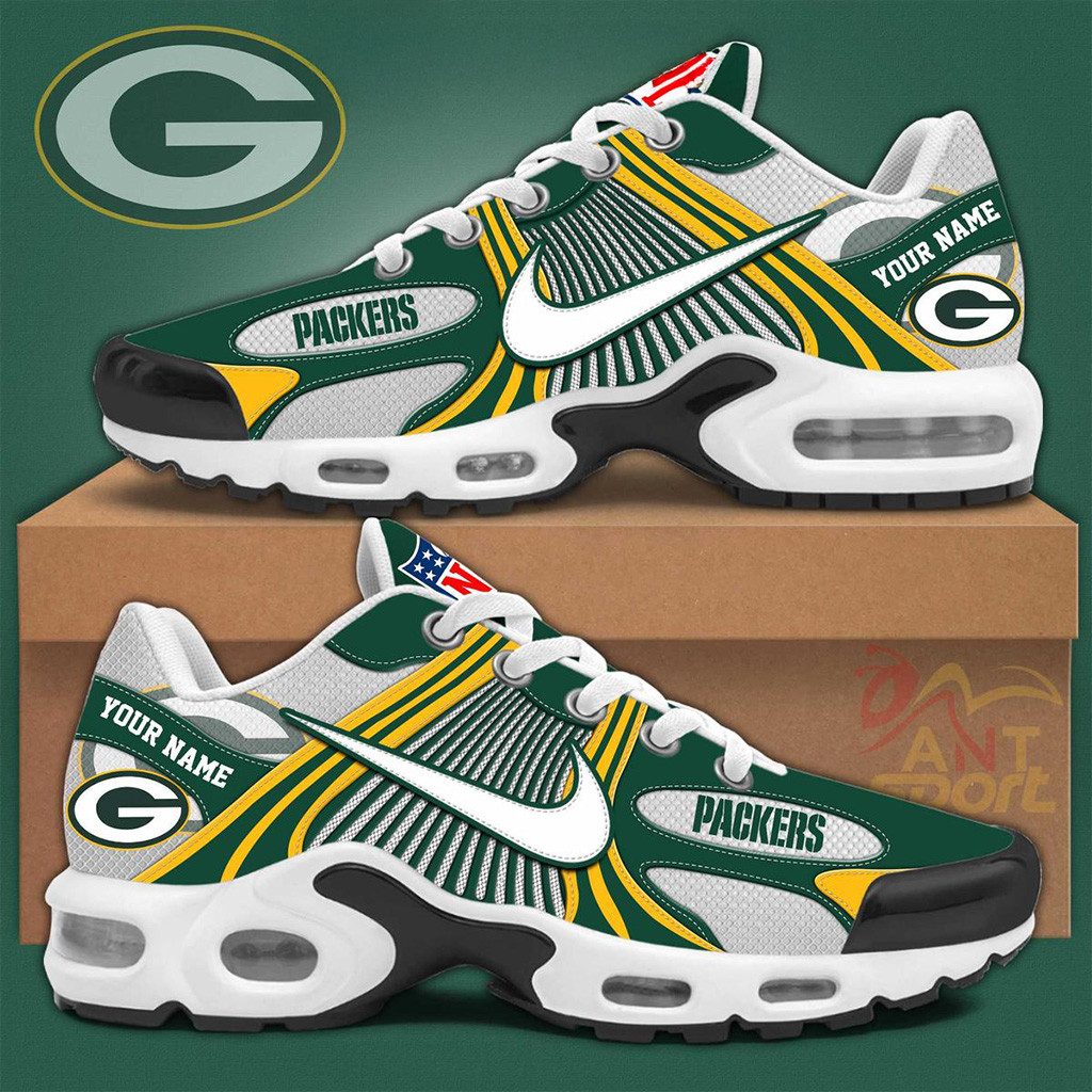 Custom Green Bay Packers New Season 2025 Air Max Shoes Packers Merch Gifts For Fans