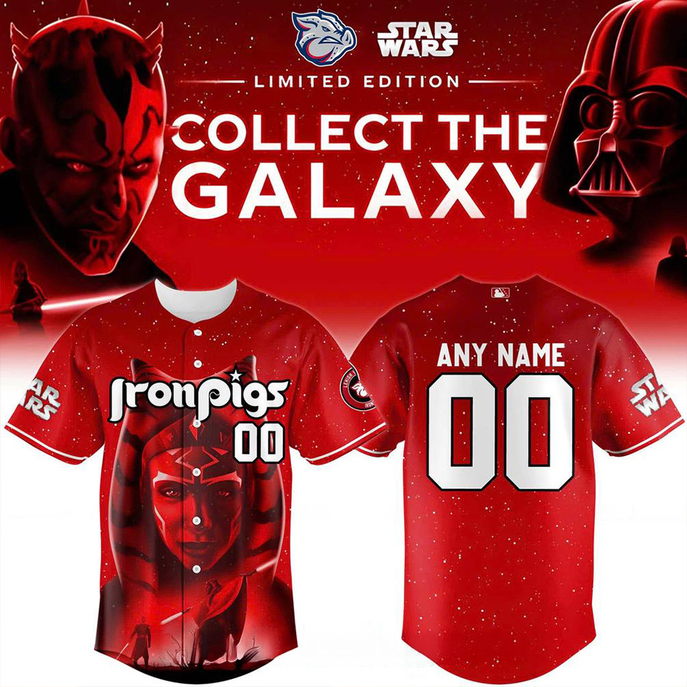 Custom Lehigh Valley Ironpigs X Star Wars Baseball Jersey 2025 Fan Merch Gift For Him