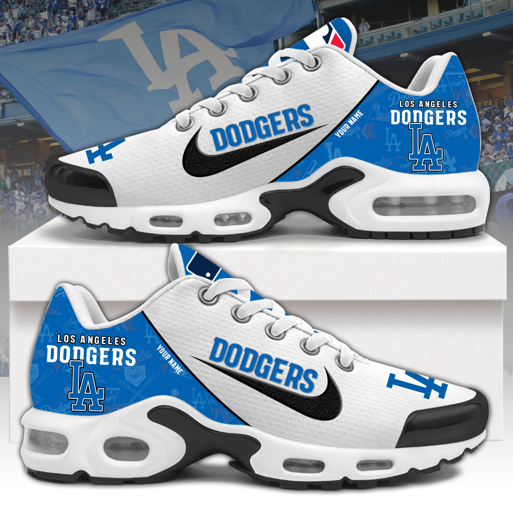 Custom Los Angeles Dodgers Mlb 2025 Shoes Fan Merch