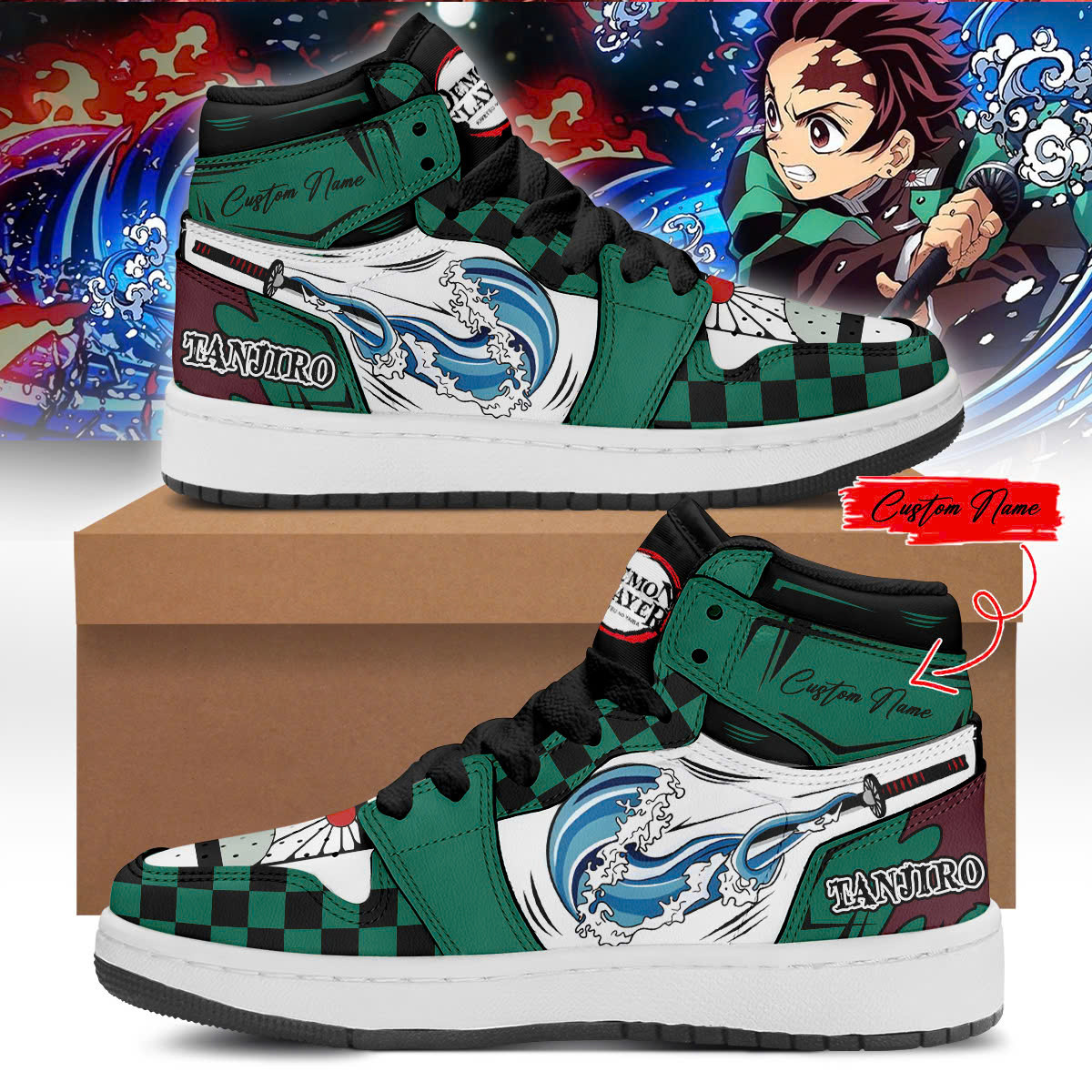 Custom Los Angeles Dodgers Vs Demon Slayer Shoes Presents For Baseball Lovers