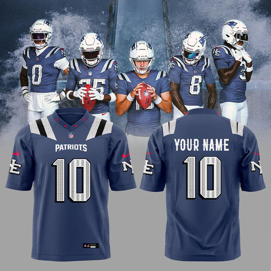 Custom New England Patriots New Rivalries 2025 Football Jersey New England Patriots Merch