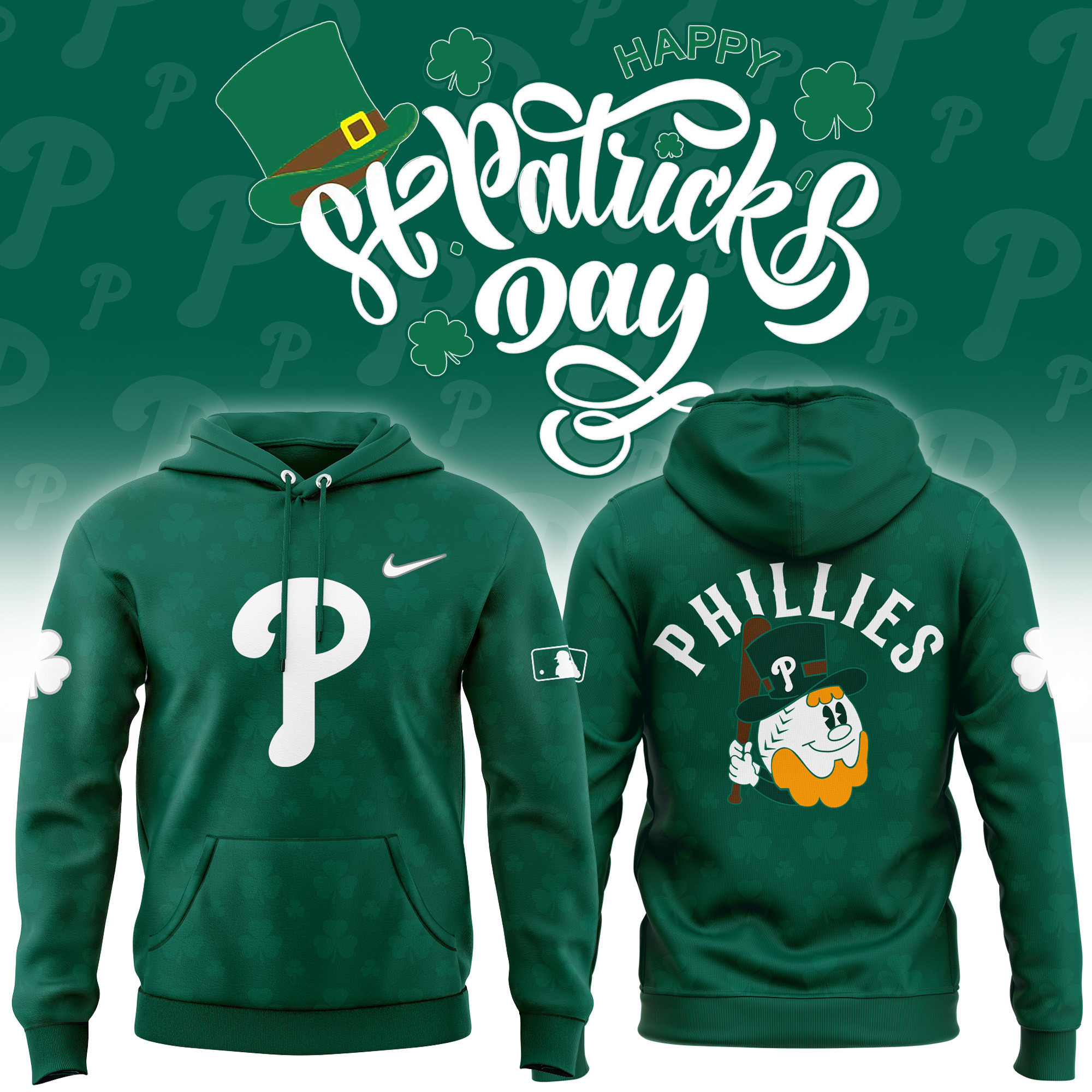 Custom Philadelphia Phillies X St Patrick Days T-shirt Best Present For Baseball Lovers