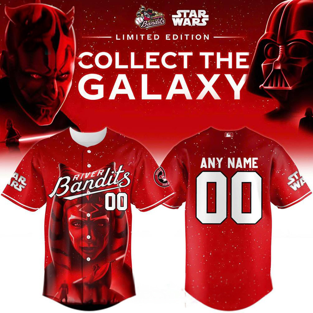 Custom Quad Cities River Bandits X Star Wars Baseball Jersey 2025 Fan Merch Her Gifts
