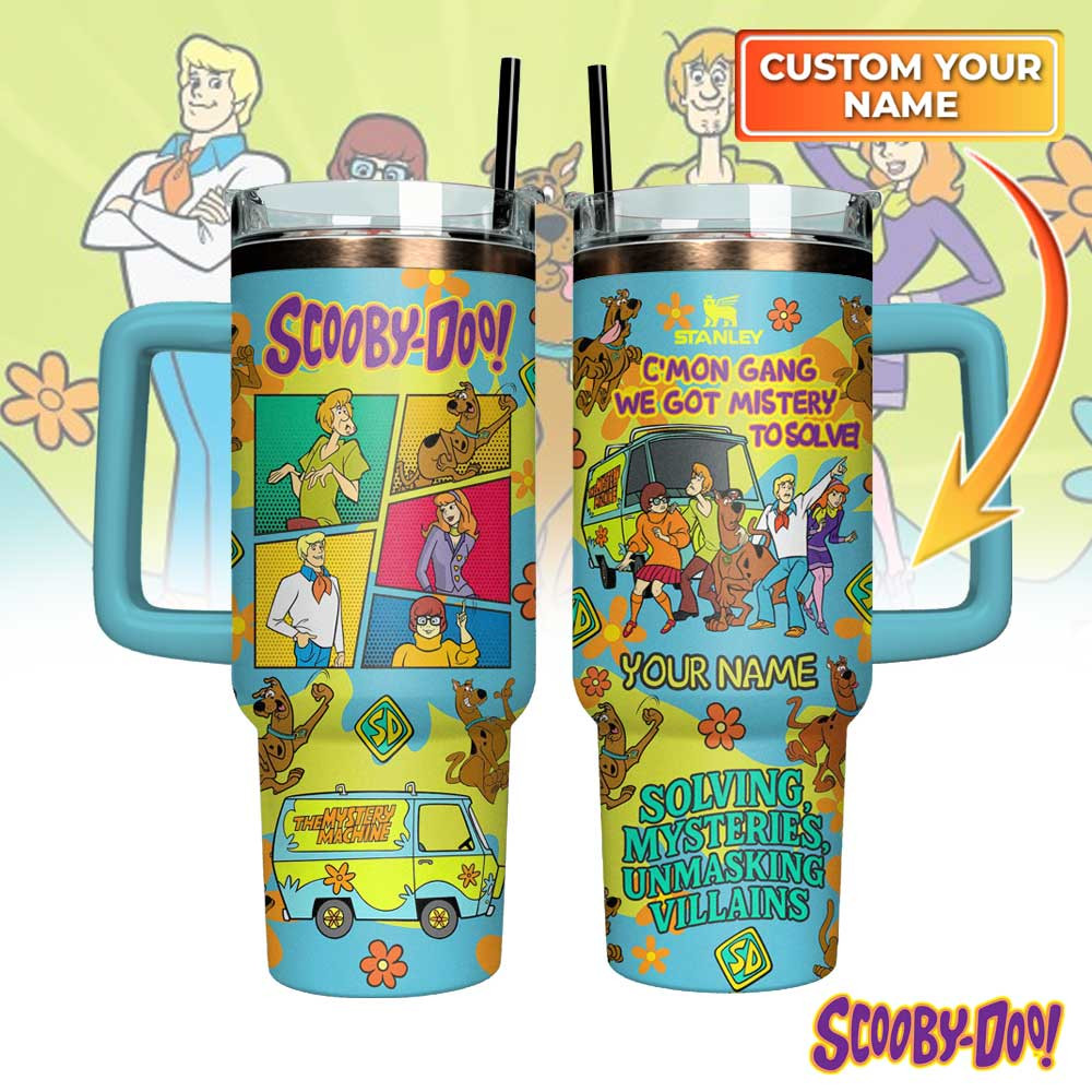 Custom Scooby Doo Stanley Quencher Stainless Steel Tumbler Unique Gift For Friends and Family
