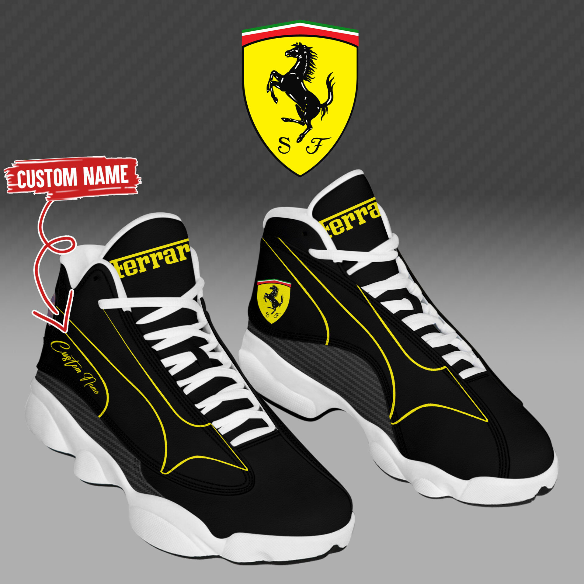 Custom Scuderia Ferrari Merch Sneakers Monza Edition Italiangp 2025 Best F1 Sport Gift