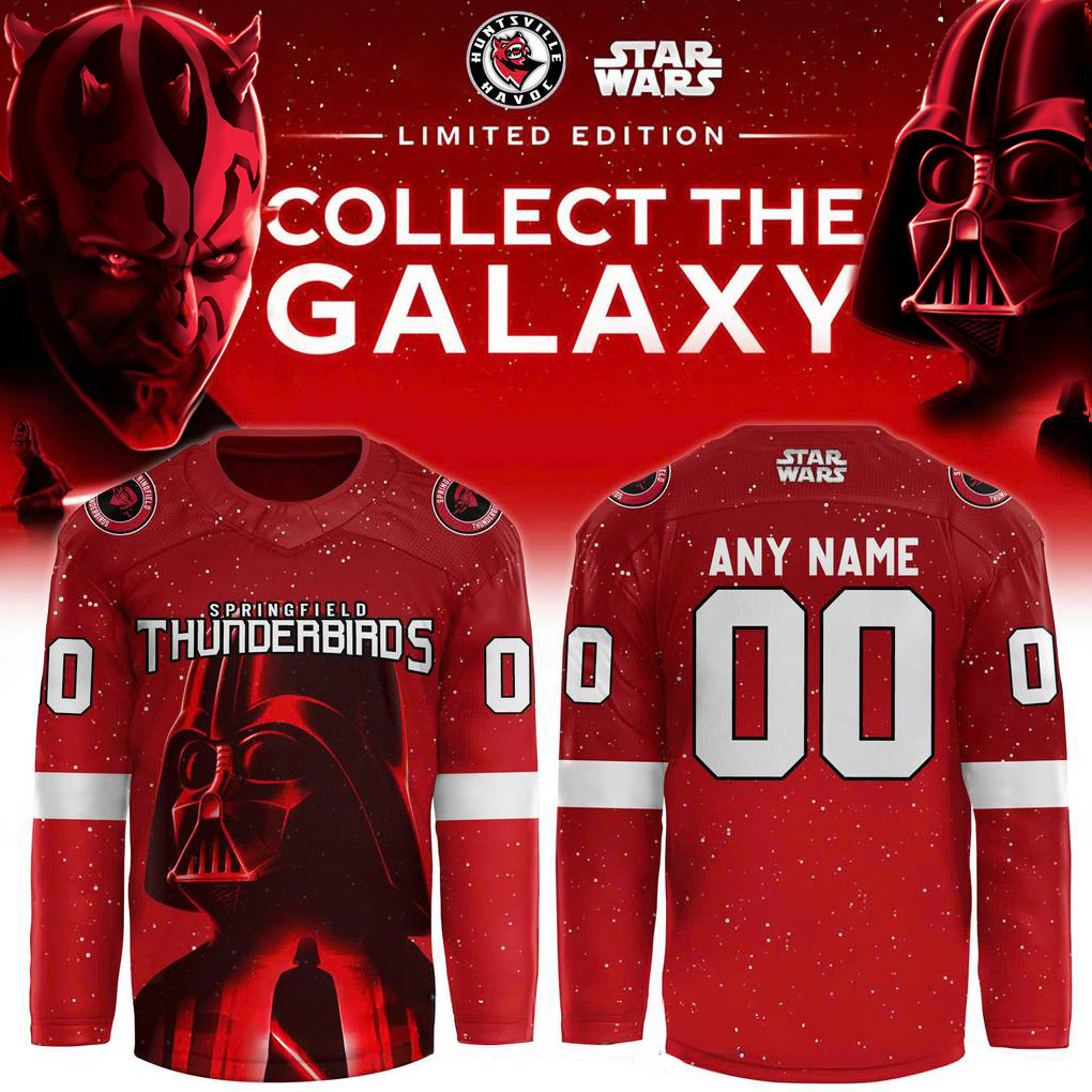 Custom Springfield Thunderbirds X Star Wars Hockey Jersey Thunderbirds Merch Fans Gifts