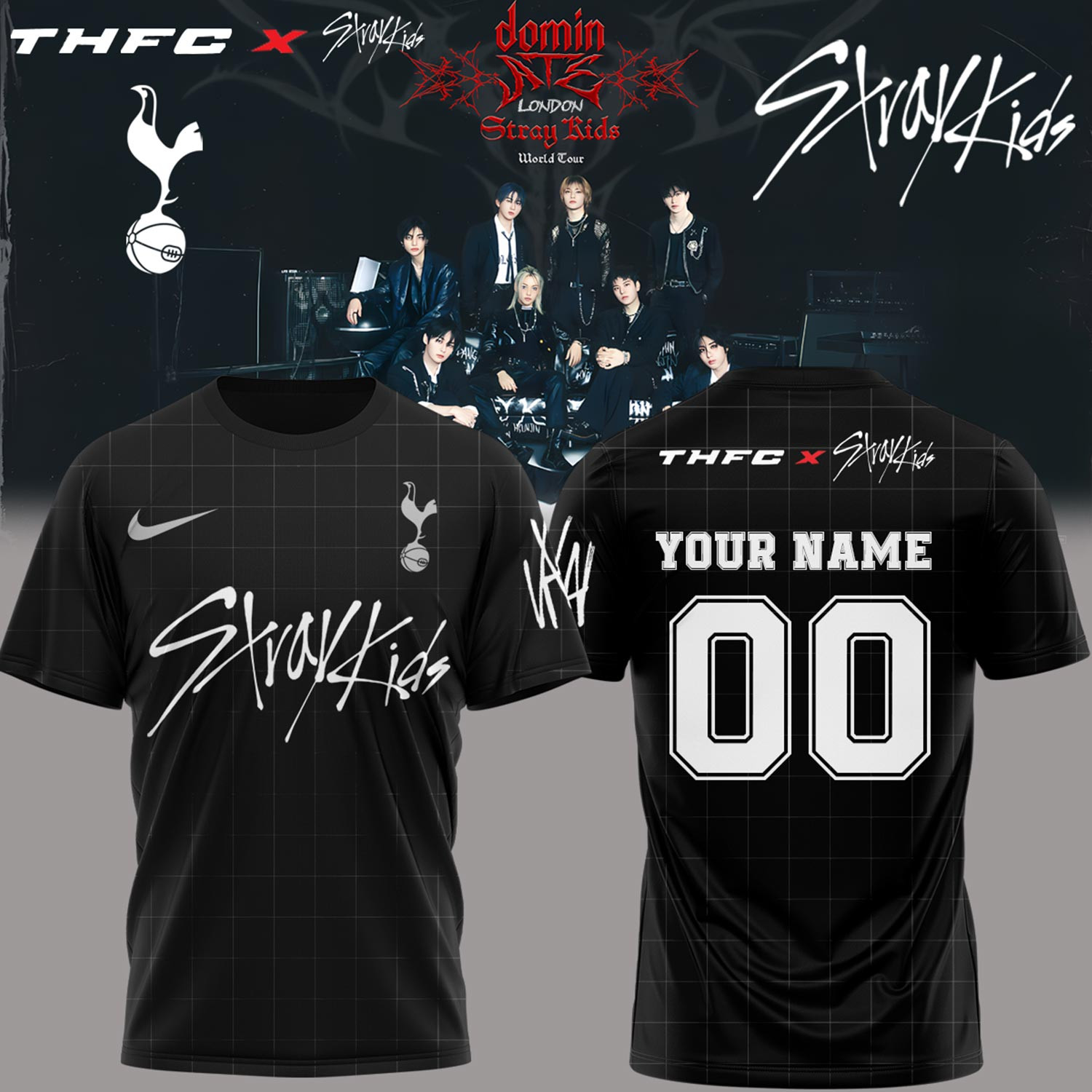 Custom Thfc X Stray Kids 2526 Away Jersey Gifts For Music Lovers