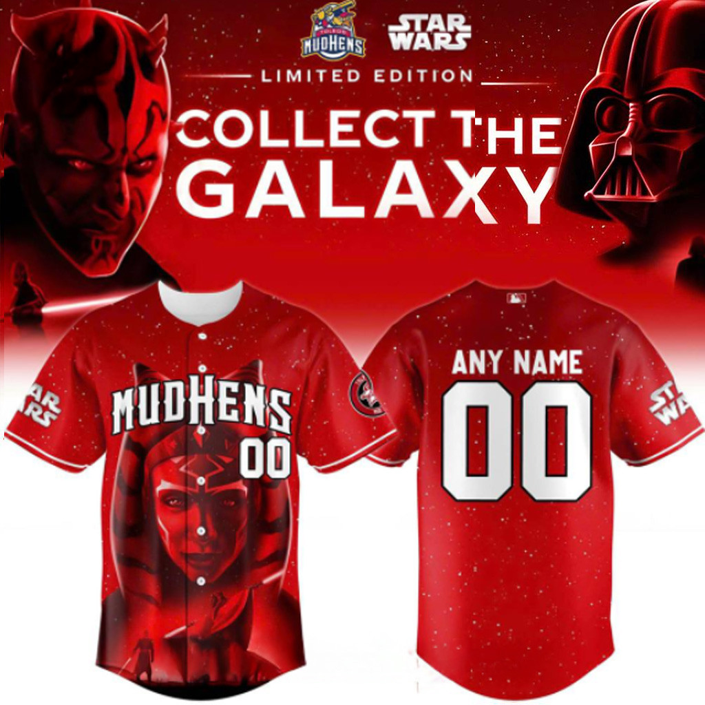 Custom Toledo Mud Hens X Star Wars Baseball Jersey 2025 Fan Merch Gifts For Wife
