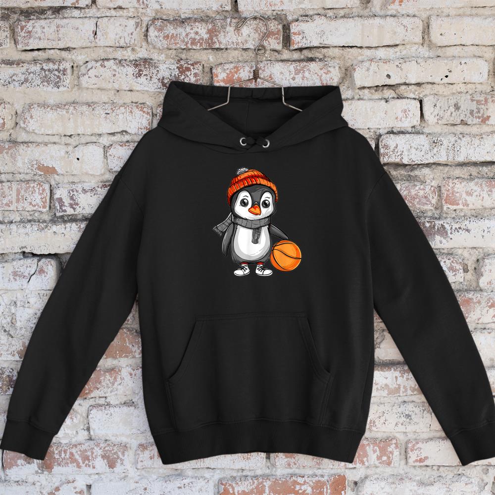 Cute Basketball Penguin Hoodie