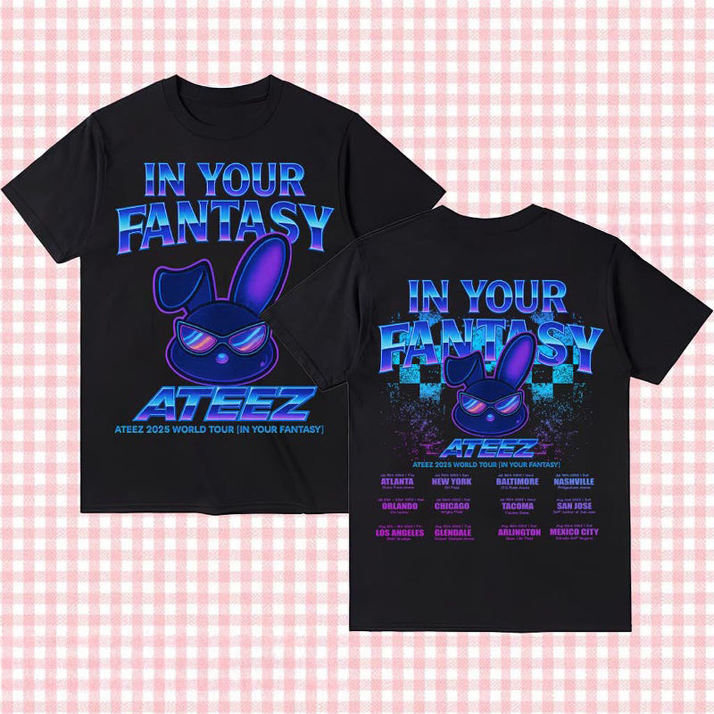 Cyber Mito Ateez 2025 World Tour in Your Fantasy Shirt, Ateez World Tour 2025 in North America