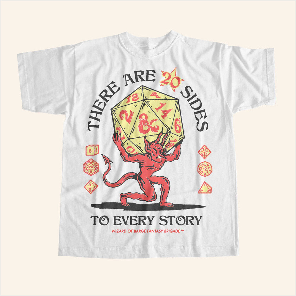 D20 T-Shirt Wizardofbarge Merch Black Best Birthday Gifts For Dad Gifts For Friends
