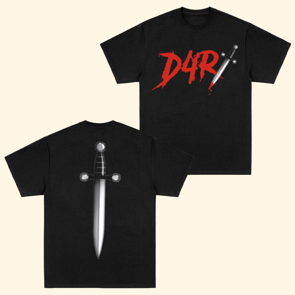 D4R Black T-Shirt DDG Merch Father's Day Present Ideas Birthday Gifts For BFF