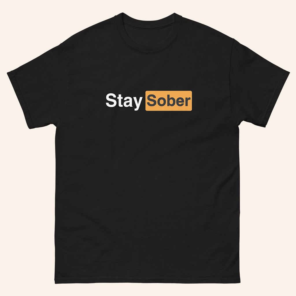 D_Aydrian Harding Merch Black T-Shirt Stay Sober Merch Gifts For Husband
