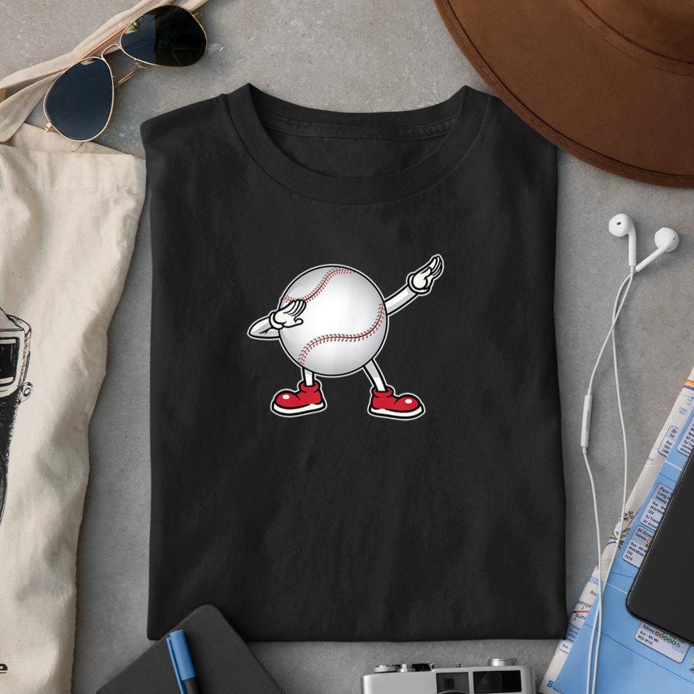 Dabbing Baseball Ball Tee Kids Boys Dab Dance Gifts T-Shirt