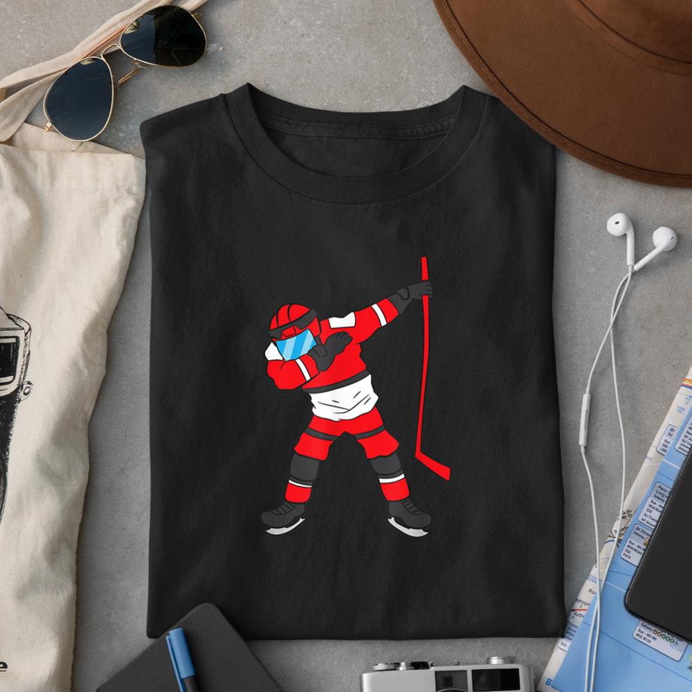 Dabbing Hockey Funny Ice Hockey T-Shirt