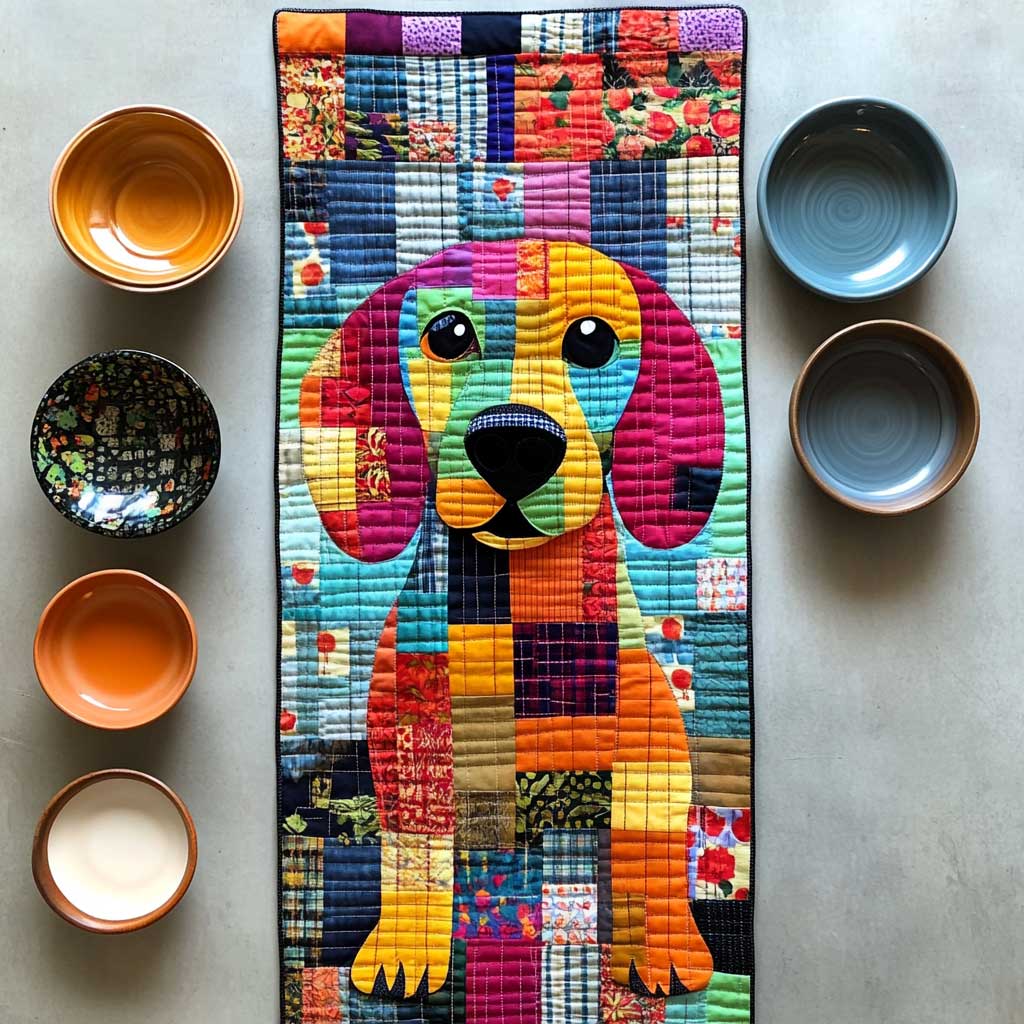 Dachshund Quilted Table Runner Dining Home Decorations Christmas Gifts For Dachshund Lovers