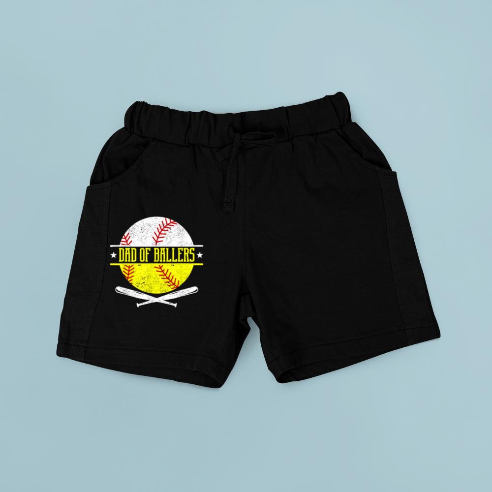 Dad of Ballers Funny Dad of Baseball and Softball Player Short