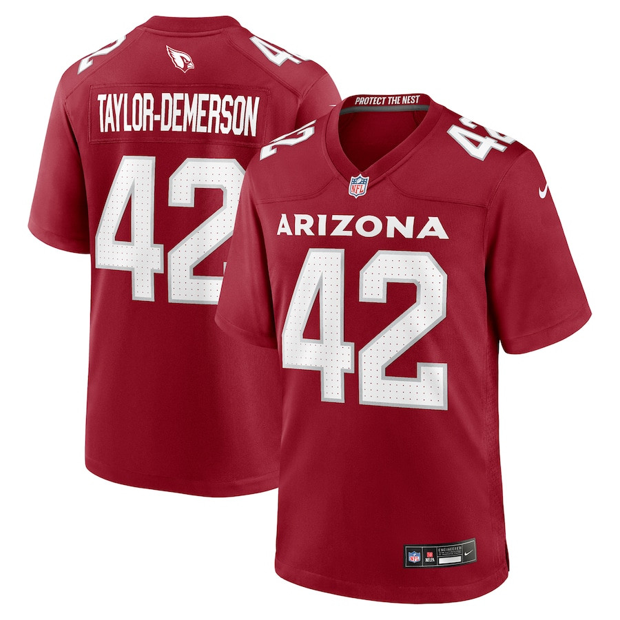 Dadrion Taylor-Demerson 42 Arizona Cardinals Team Game Men Jersey - Cardinal - JSDV555