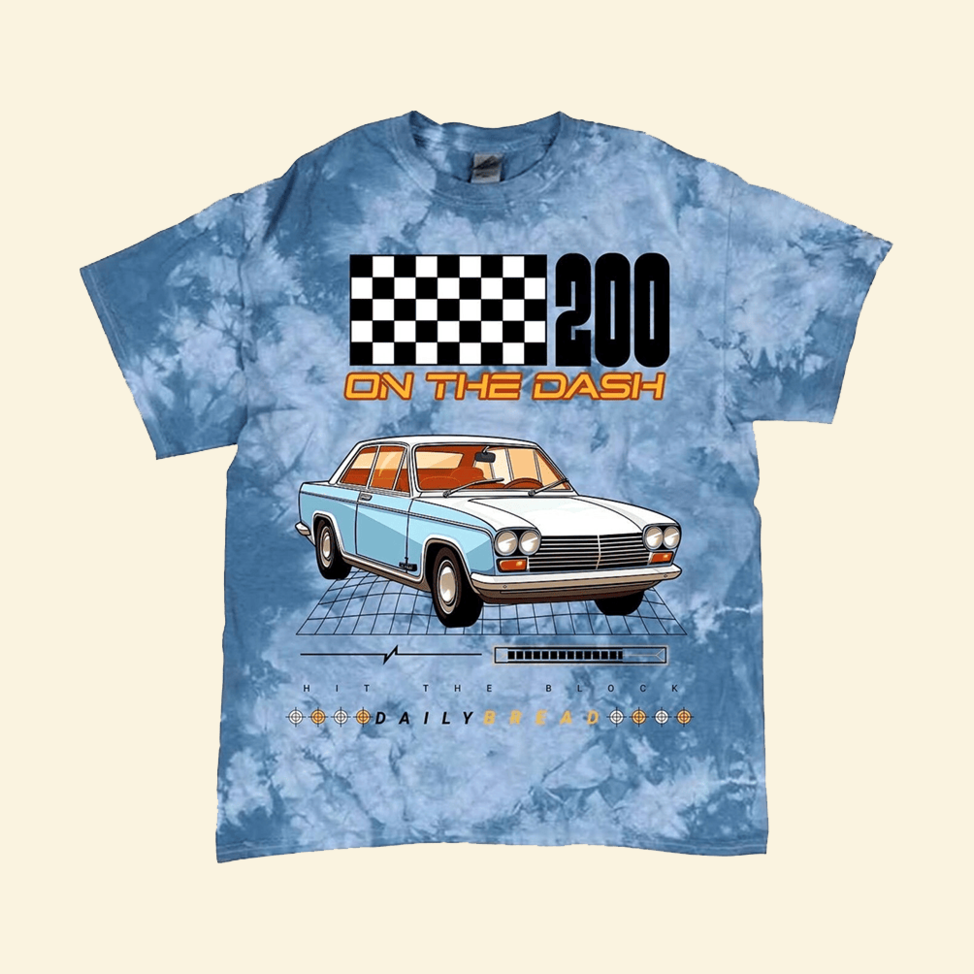 Daily Bread 200 On The Dash Tie Dye T-Shirt Daily Bread Merch Great Father's Day Birthday Gifts