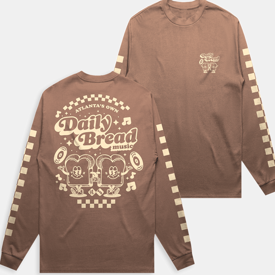 Daily Bread Merch Better Together Brown Long Sleeve Shirt Father's Day Presents For Husband