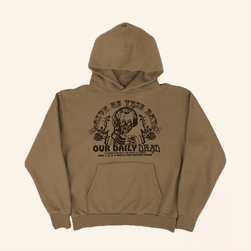 Daily Dead Brown Hoodie Online Ceramics Merch Birthday Gifts For Dad Gifts For Friends