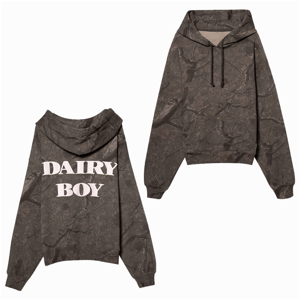 Dairy Boy Camo Hoodie Dairy Boy Merch Father's Day Gifts For Husband Birthday Gifts For Fans