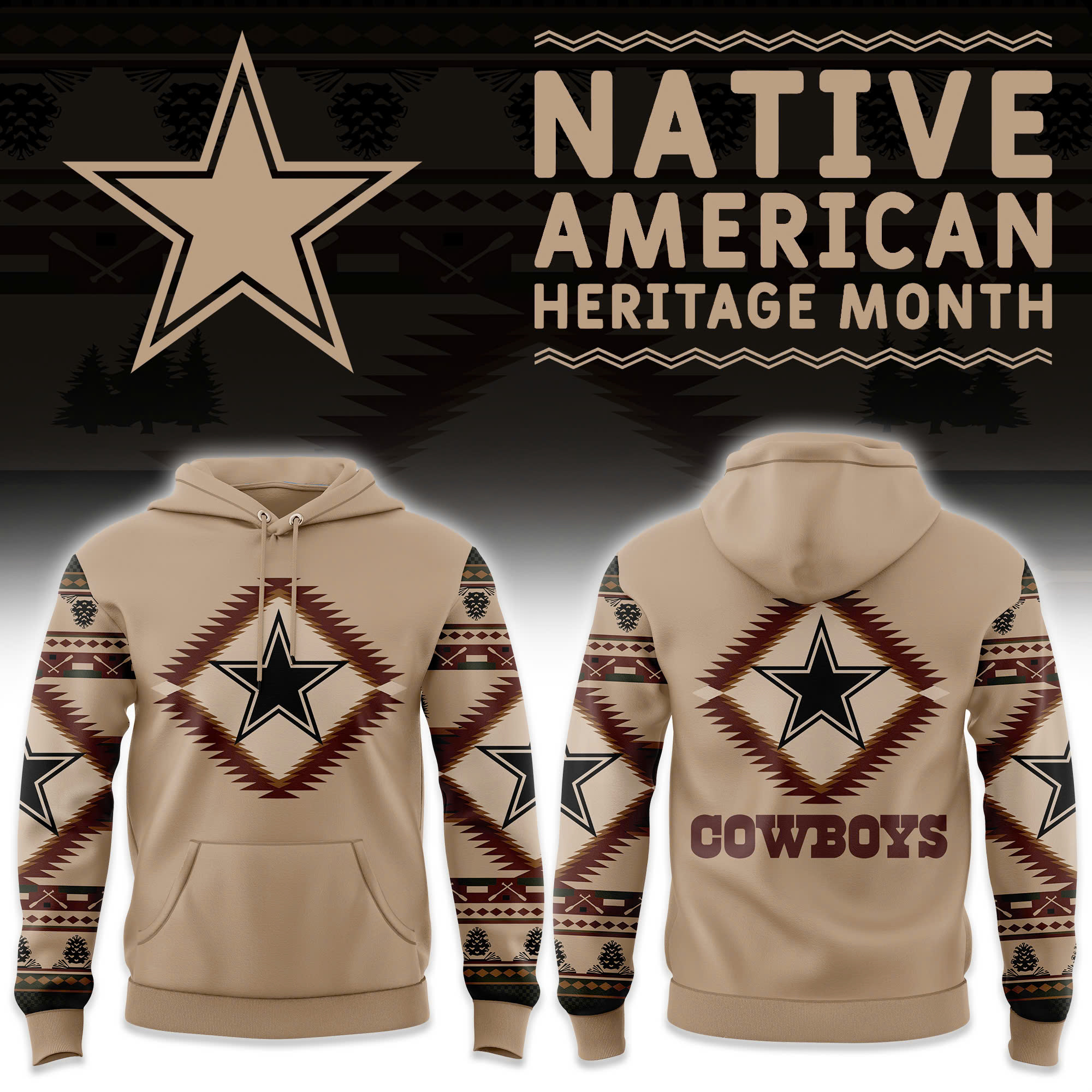 Dallas Cowboys America Native Hoodie Gift Ideas For Football Lovers