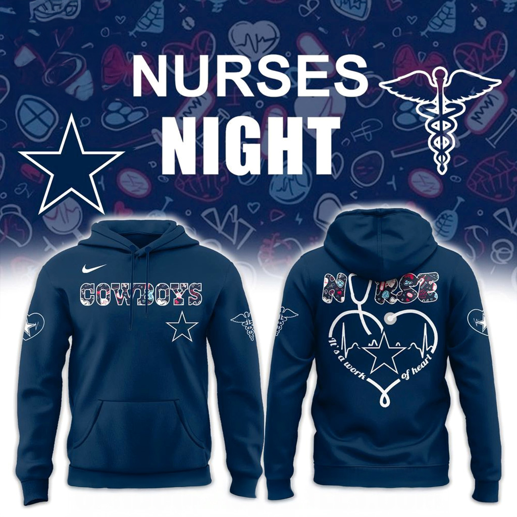 Dallas Cowboys Nurses Night Hoodie Dallas Cowboys Merch Best Gifts For Football Fans