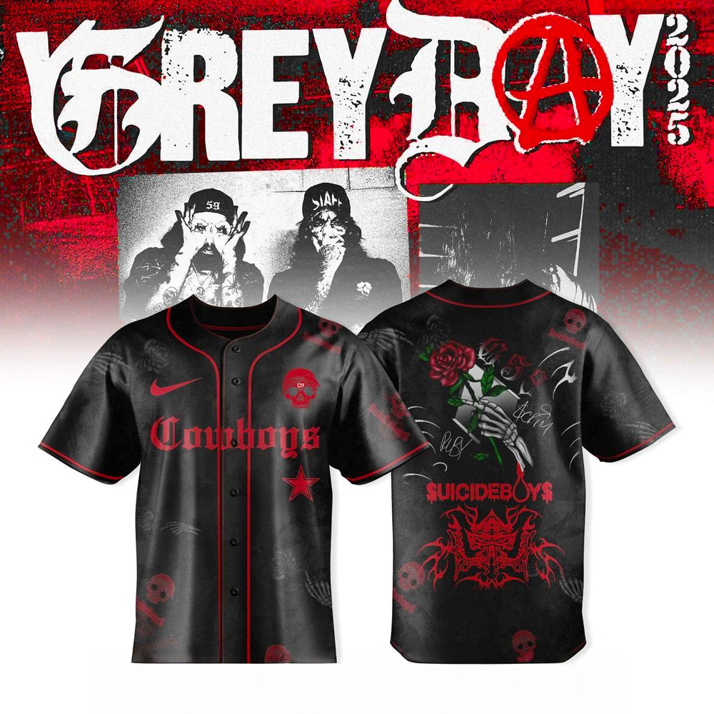 Dallas Cowboys X Uicideboy Greyday Tour Merch 2025 Jersey Dallas Cowboys Merch Fans Gifts