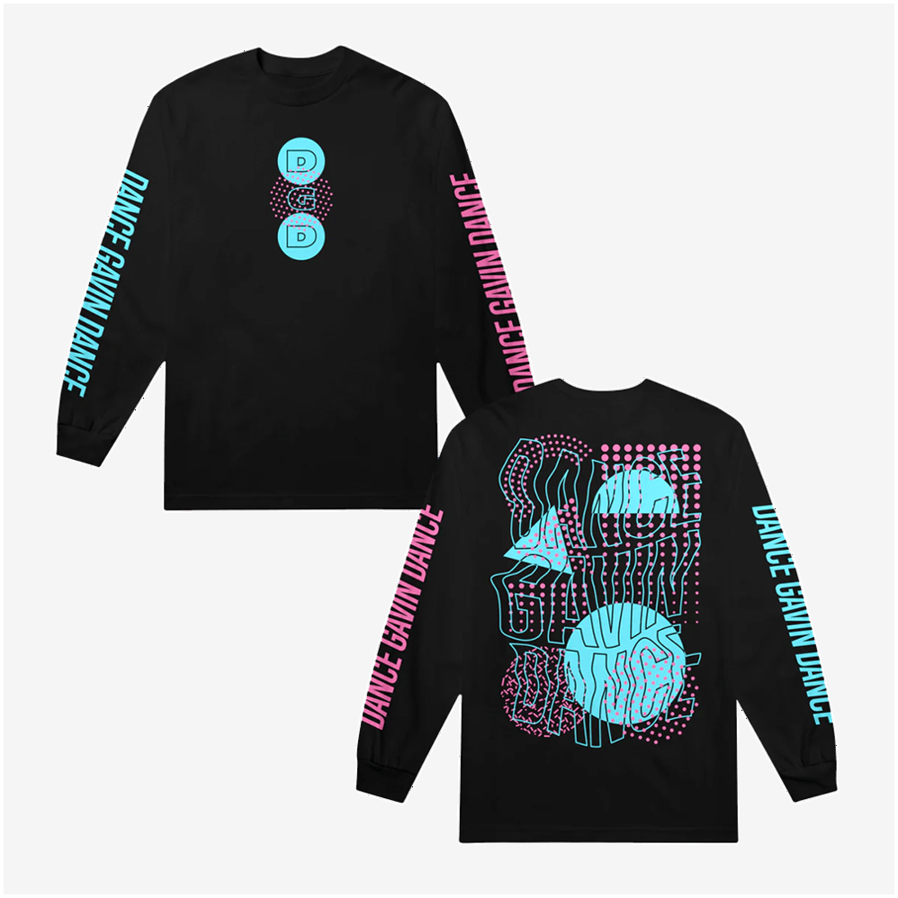 Dance Gavin Dance Merch DGD Abstract Long Sleeve T-Shirt Gifts For Rock Band Fans Gifts For BFF